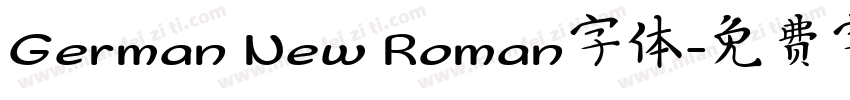 German New Roman字体字体转换